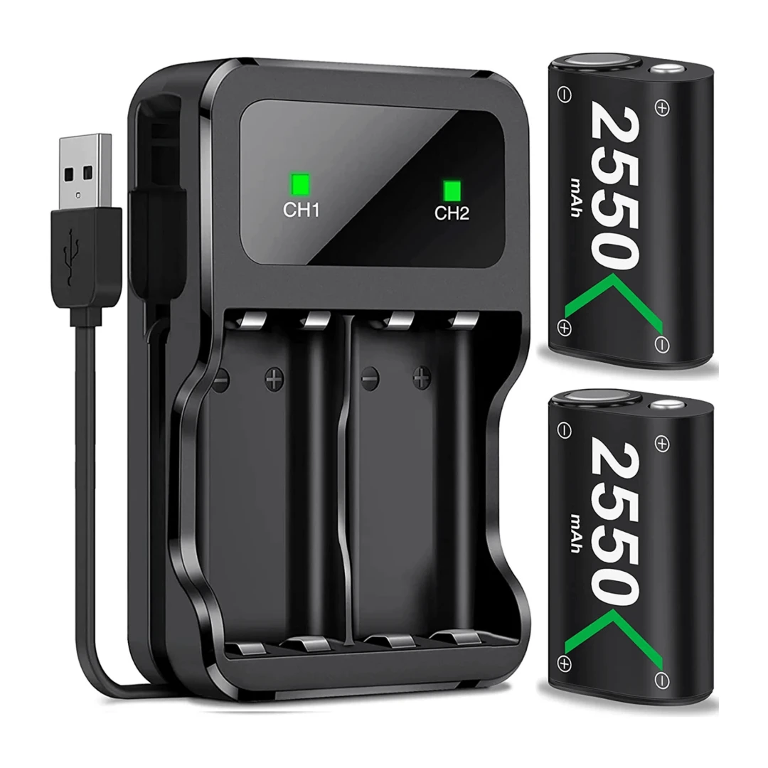 Beboncool Rechargeable Controller Battery Pack for Xbox Series X | Series S | Xbox One , 2x2550mAh