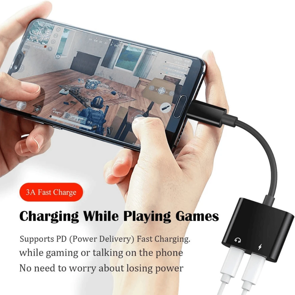 USB C Splitter Dual USB C Audio And Charge - 3