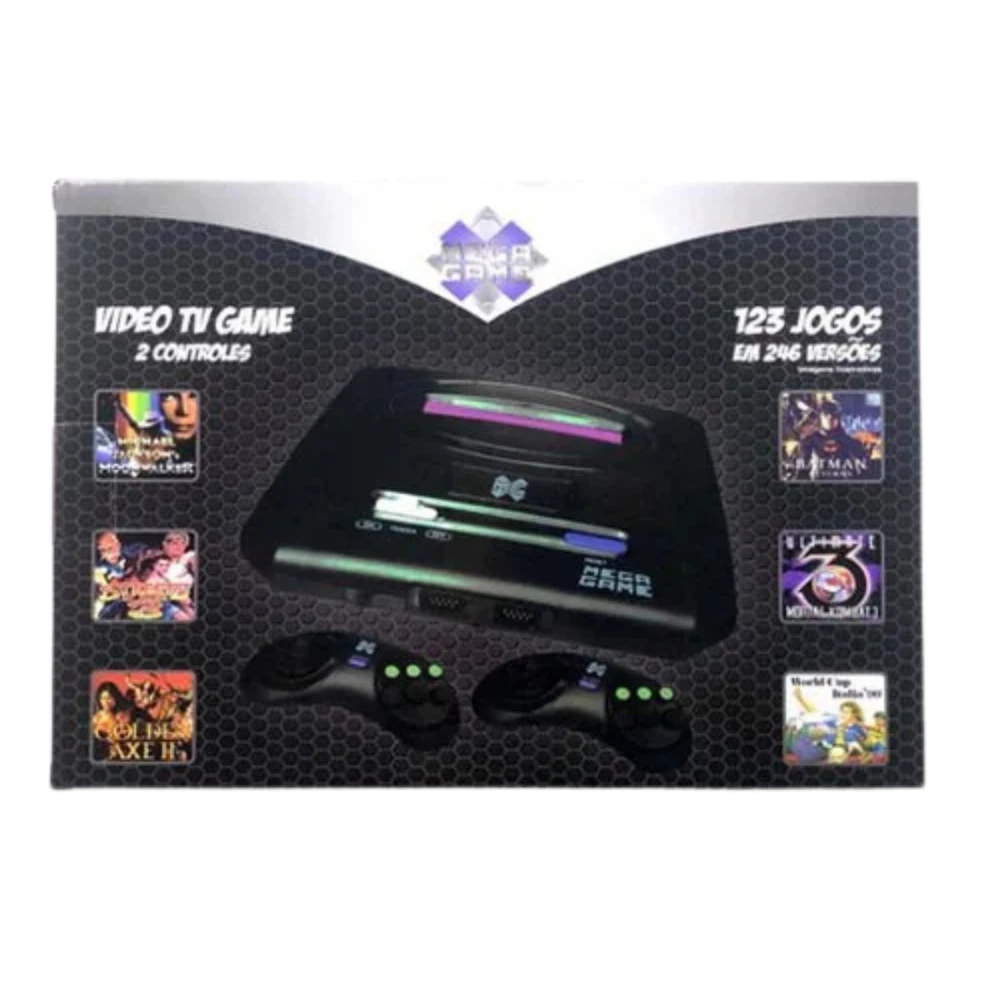 Mega Game Console – 123 Games / 246 Versions with 2 Controllers
