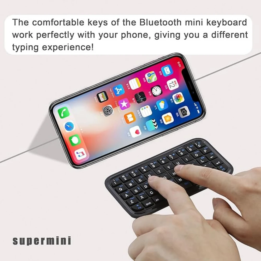 Wireless Keyboard Rechargeable Bluetooth 3.0 Super Mini - 3