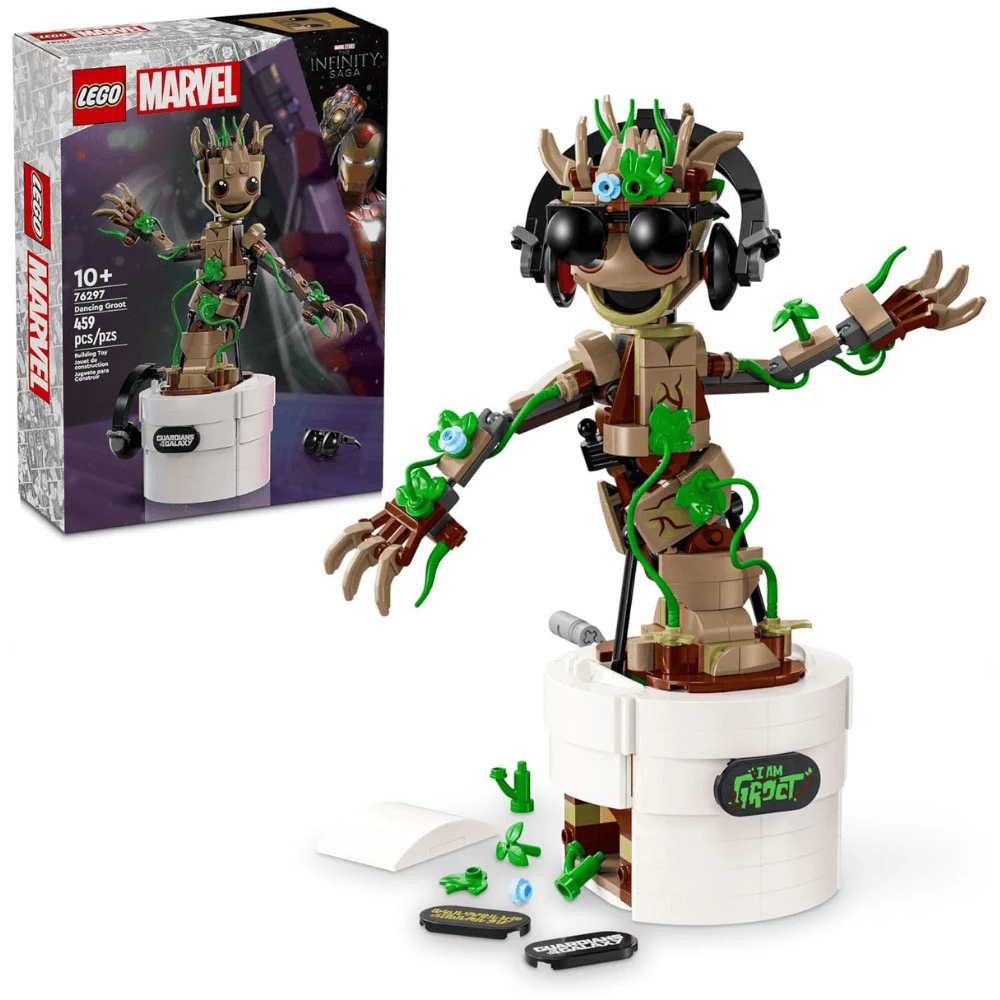 LEGO Marvel Dancing Groot: Guardians of The Galaxy Building Toy Set (Open Box)