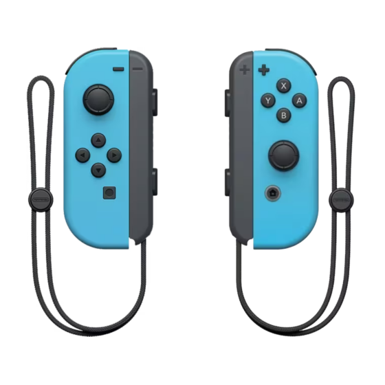 Nintendo Switch JoyCon (L/R) - Neon Blue/Blue (Used)