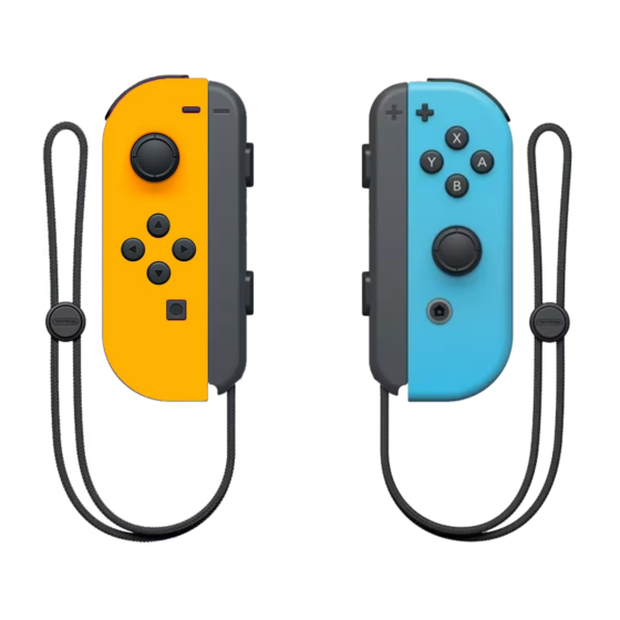 Nintendo Switch JoyCon (L/R) - Neon Orange/Blue (Used)