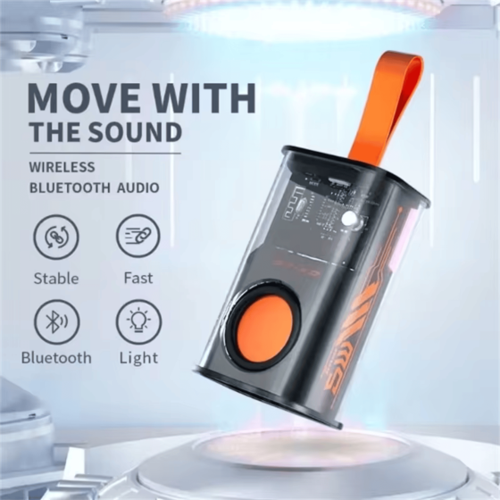 Bluetooth 5.0 Speakers with LED Light Stereo Sound