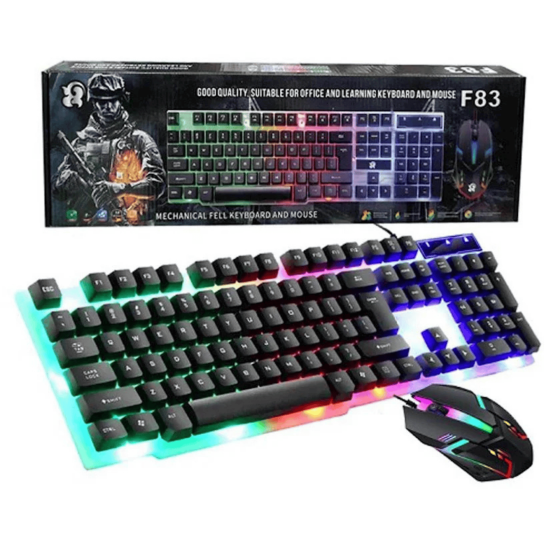 RGB Backlight Gaming Keyboard and Mouse F83