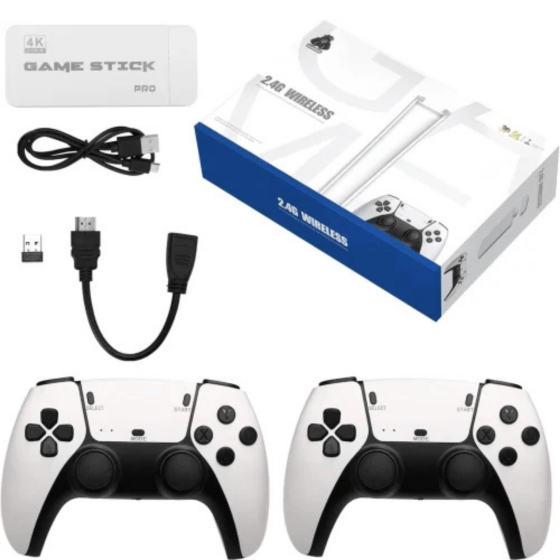 2.4G Wireless 3D 4K Ultra HD Game Stick With Dual Rocker - Video Game Console Set