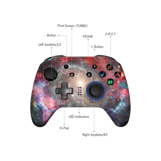 Red Storm Switch Pro Bluetooth Game Controller - Nintendo Switch (Used) - 3